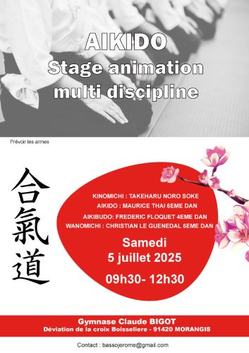 2025 - Stage Interdisciplinaire - AIkido Aikibudo Kinomichi et Wanomichi à Morangis